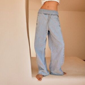 Zara High Rise Light Blue Jeans